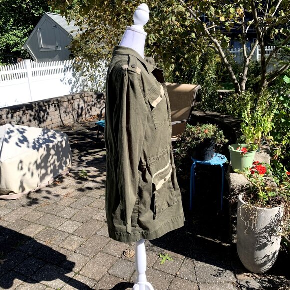 CAbi Army Green Anorak Military Utility Cargo Jacket - Picture 9 of 15